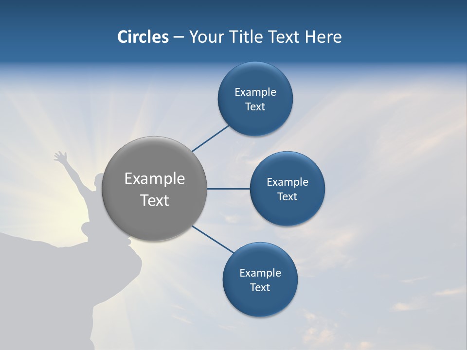 Climber Outdoor Sun PowerPoint Template