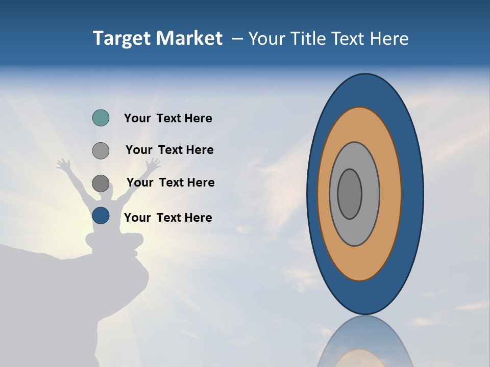 Climber Outdoor Sun PowerPoint Template