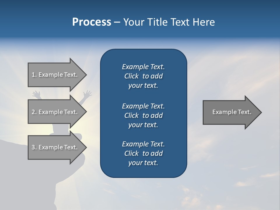 Climber Outdoor Sun PowerPoint Template