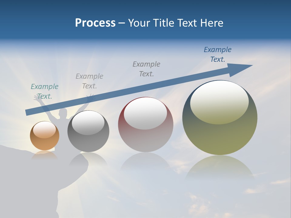 Climber Outdoor Sun PowerPoint Template