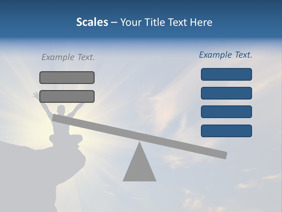 Climber Outdoor Sun PowerPoint Template