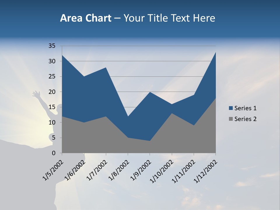 Climber Outdoor Sun PowerPoint Template