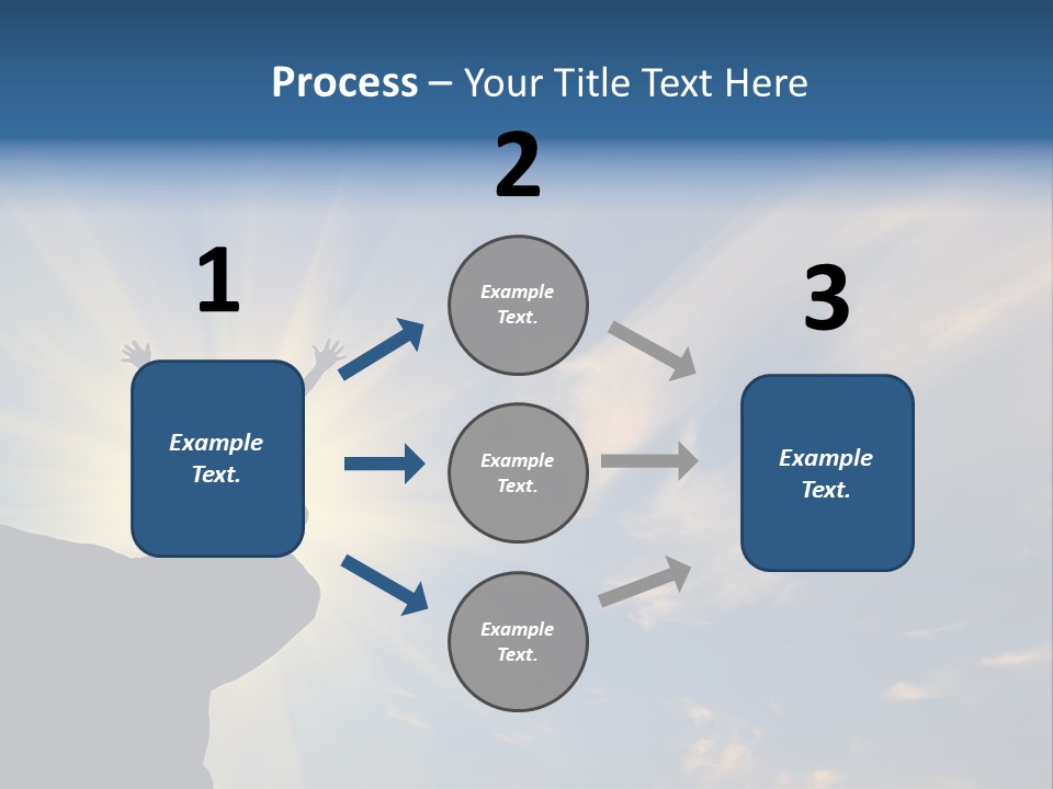 Climber Outdoor Sun PowerPoint Template