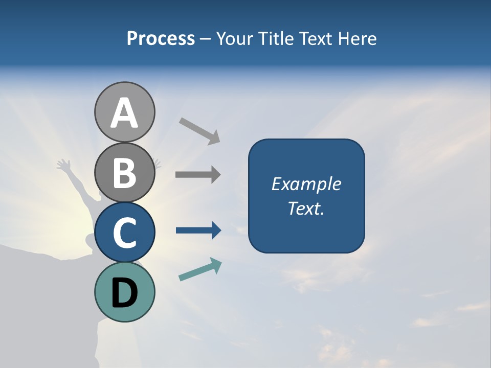 Climber Outdoor Sun PowerPoint Template