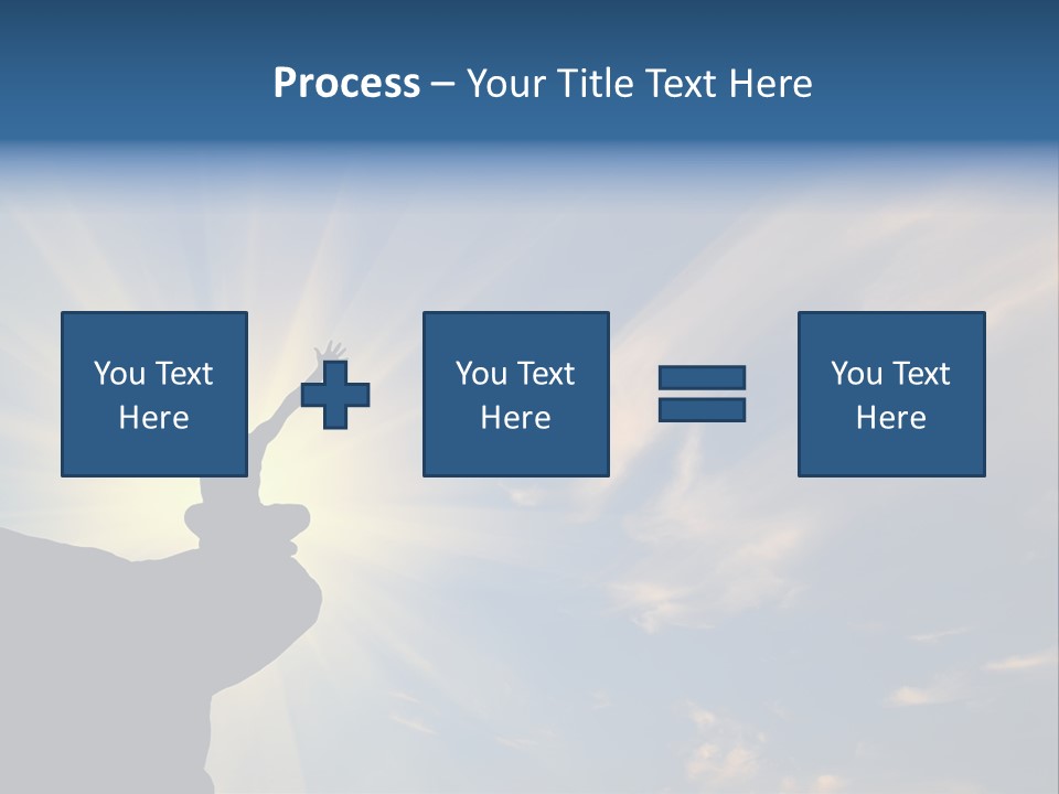 Climber Outdoor Sun PowerPoint Template