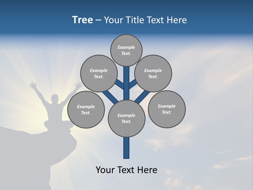 Climber Outdoor Sun PowerPoint Template