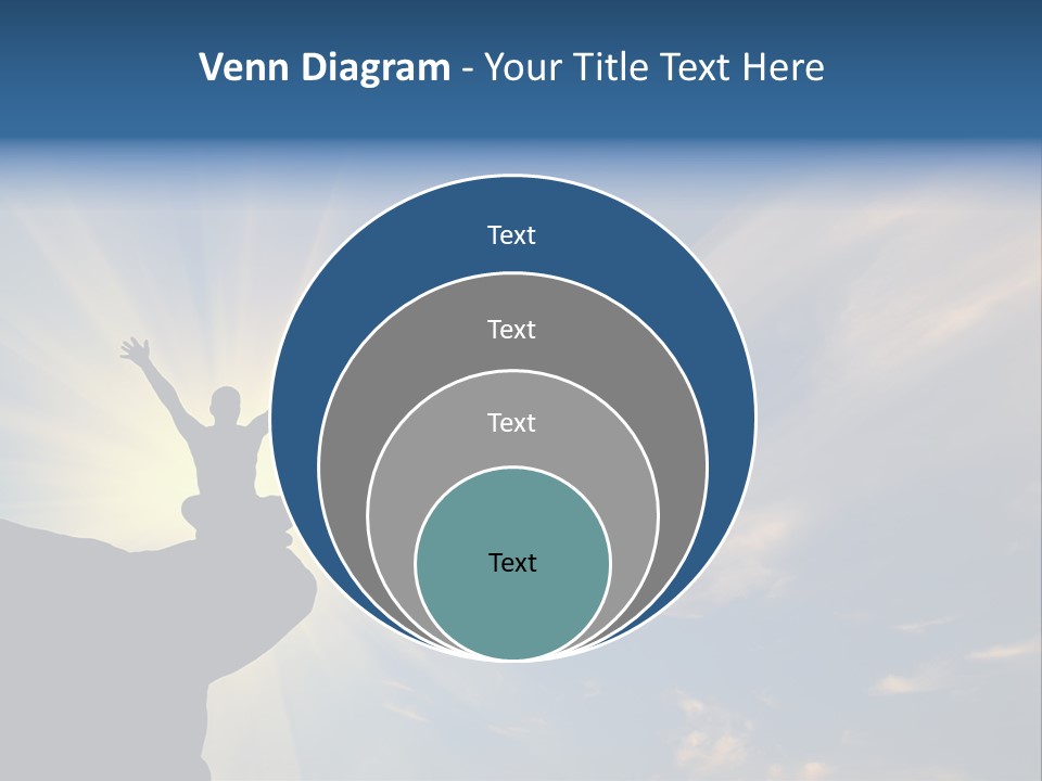 Climber Outdoor Sun PowerPoint Template
