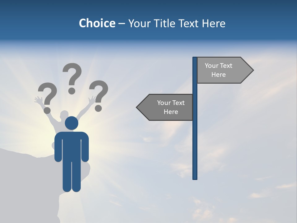 Climber Outdoor Sun PowerPoint Template