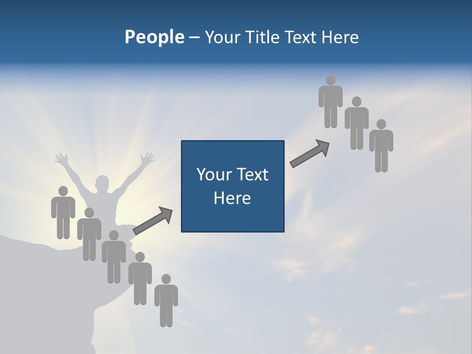 Climber Outdoor Sun PowerPoint Template