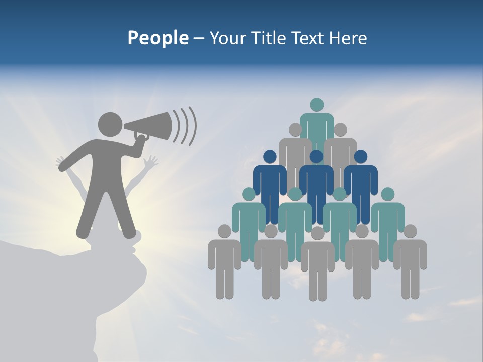 Climber Outdoor Sun PowerPoint Template