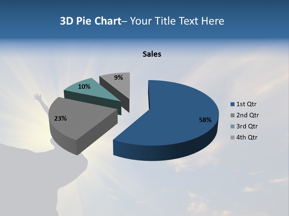 Climber Outdoor Sun PowerPoint Template