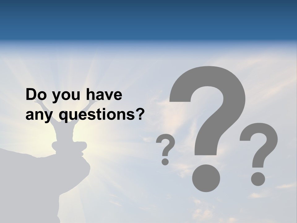 Climber Outdoor Sun PowerPoint Template