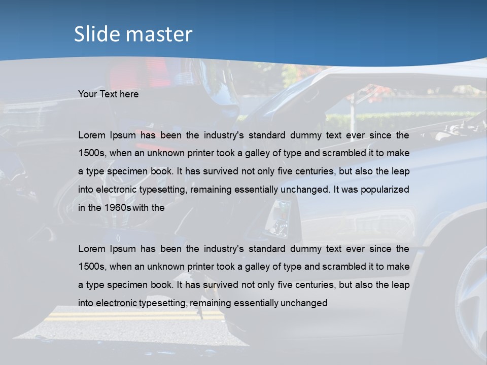 Rear Bender Auto PowerPoint Template