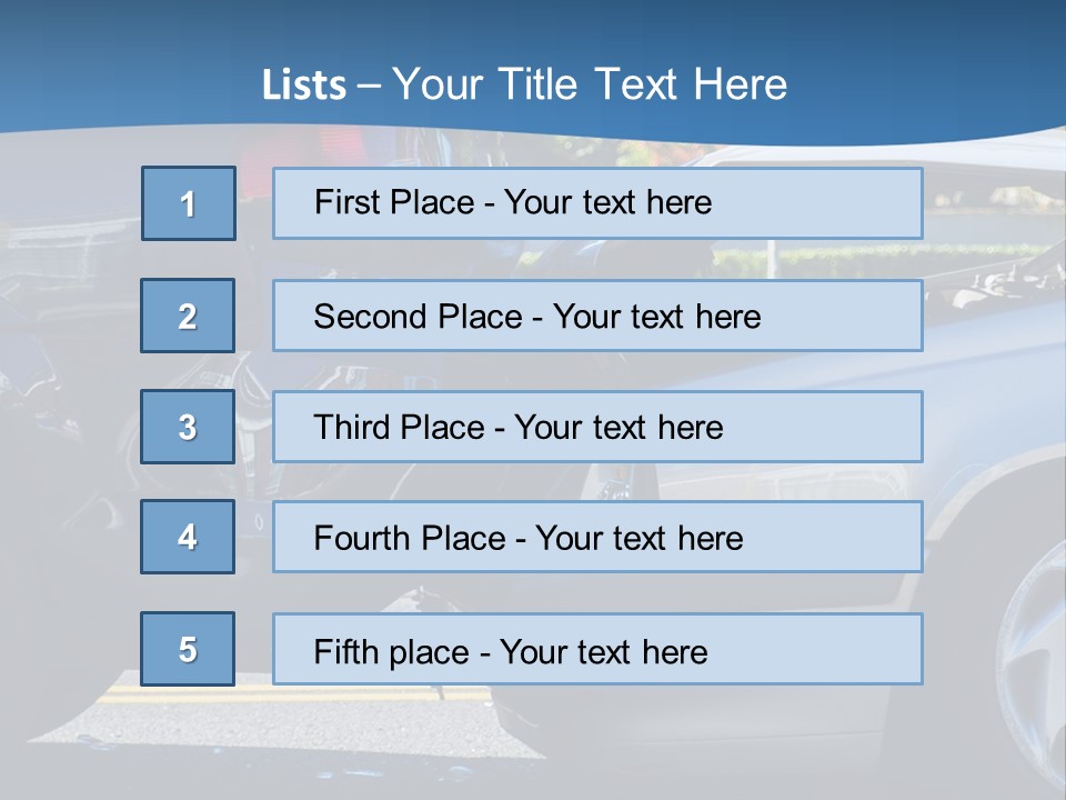 Rear Bender Auto PowerPoint Template