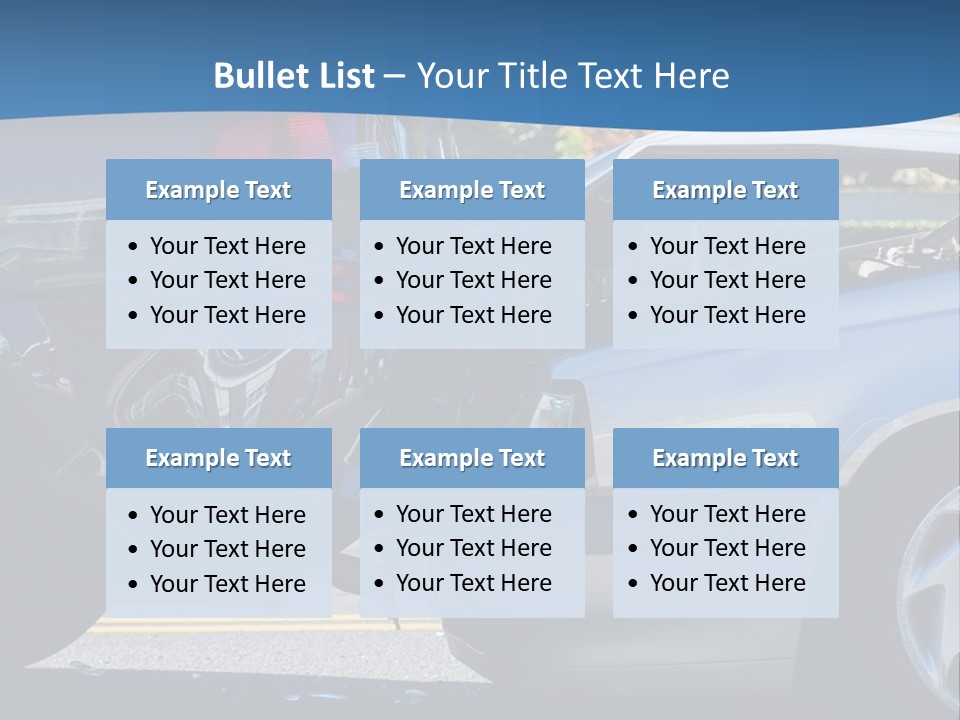 Rear Bender Auto PowerPoint Template