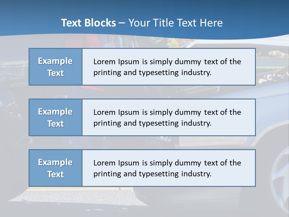 Rear Bender Auto PowerPoint Template