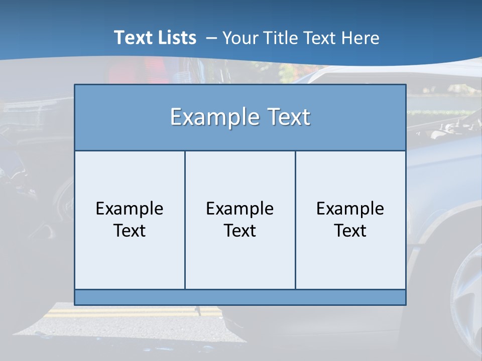 Rear Bender Auto PowerPoint Template