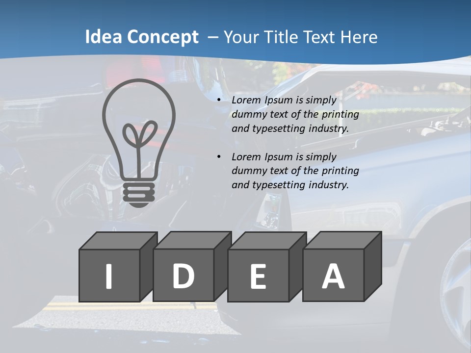 Rear Bender Auto PowerPoint Template