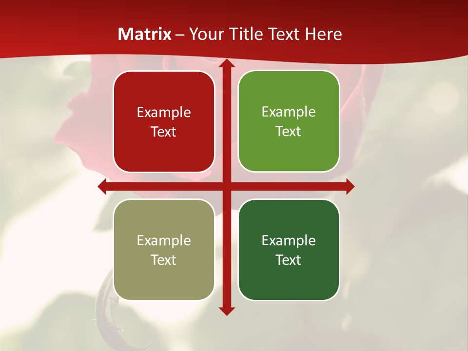 Plant Leaf Rose PowerPoint Template