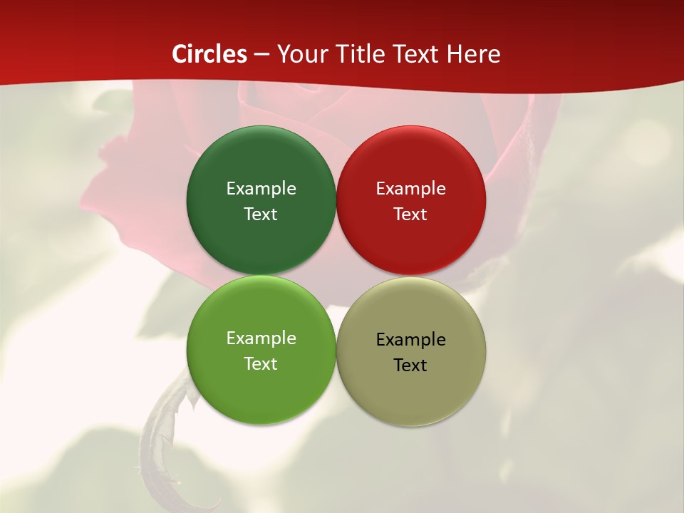 Plant Leaf Rose PowerPoint Template