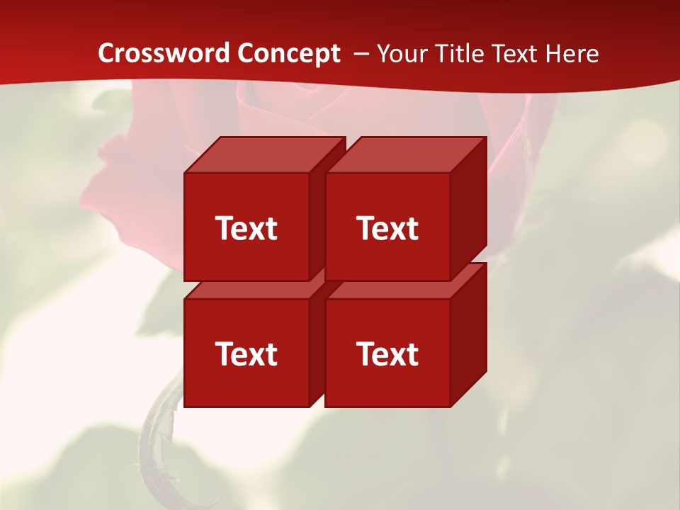 Plant Leaf Rose PowerPoint Template