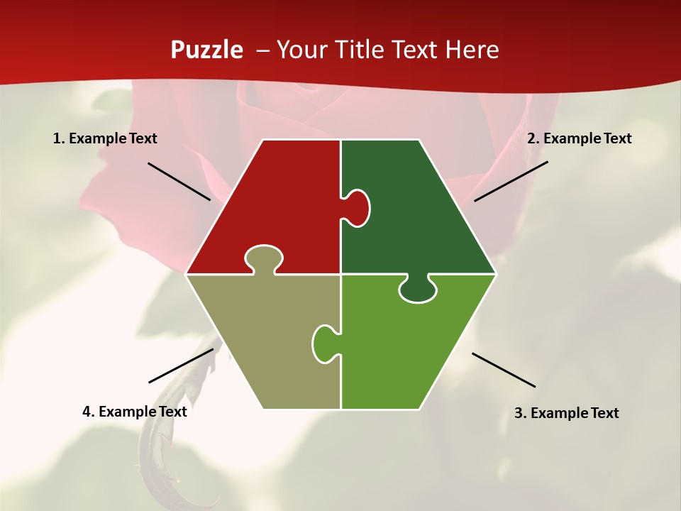 Plant Leaf Rose PowerPoint Template