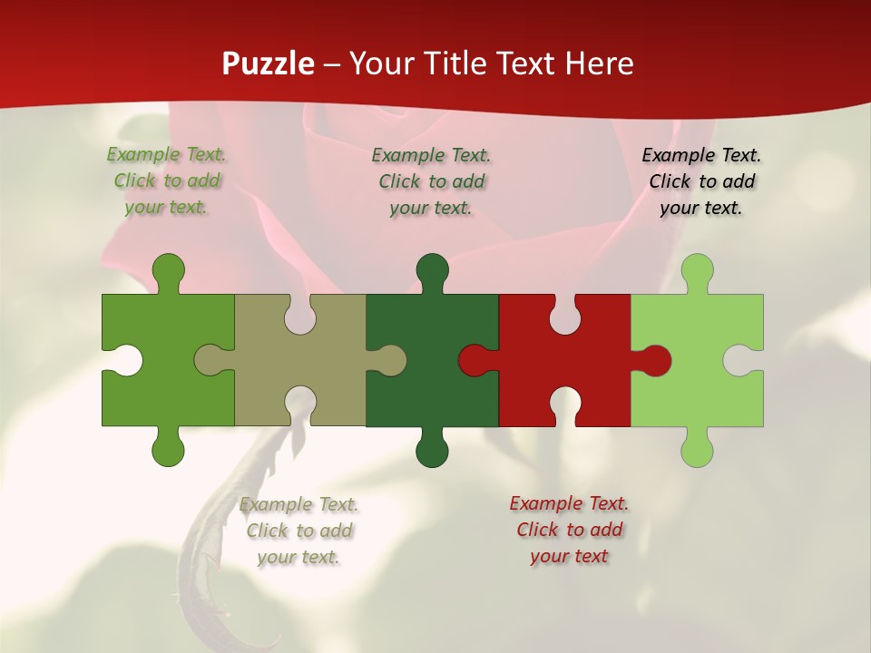 Plant Leaf Rose PowerPoint Template