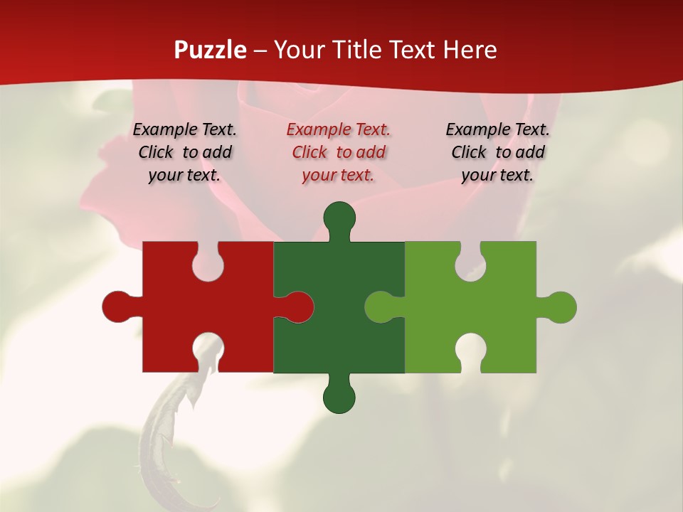 Plant Leaf Rose PowerPoint Template