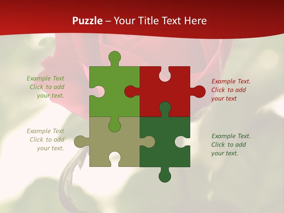 Plant Leaf Rose PowerPoint Template