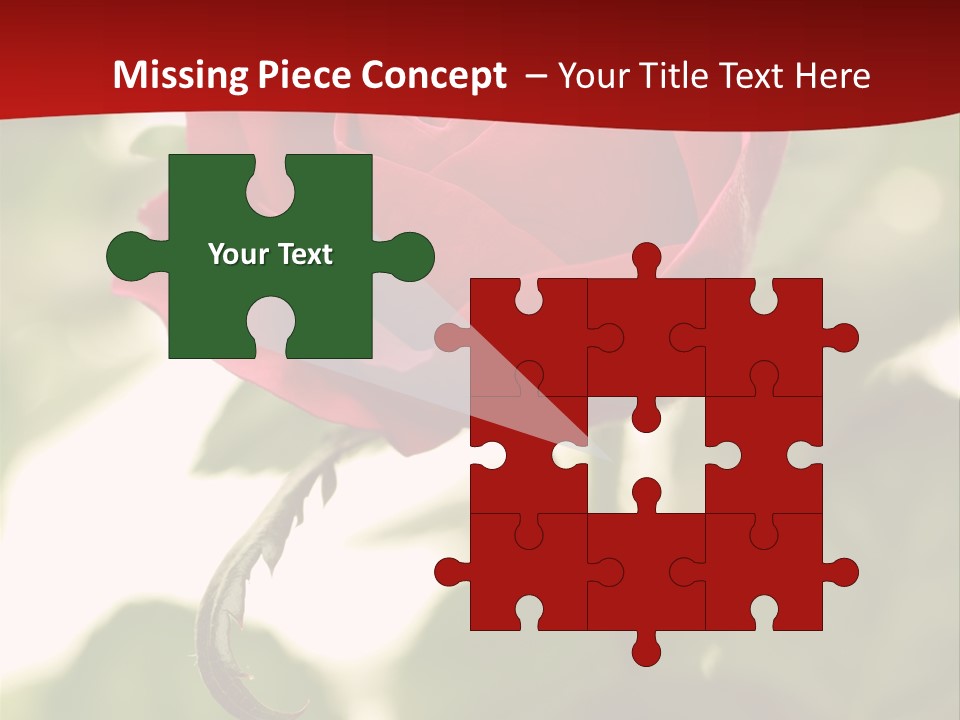 Plant Leaf Rose PowerPoint Template