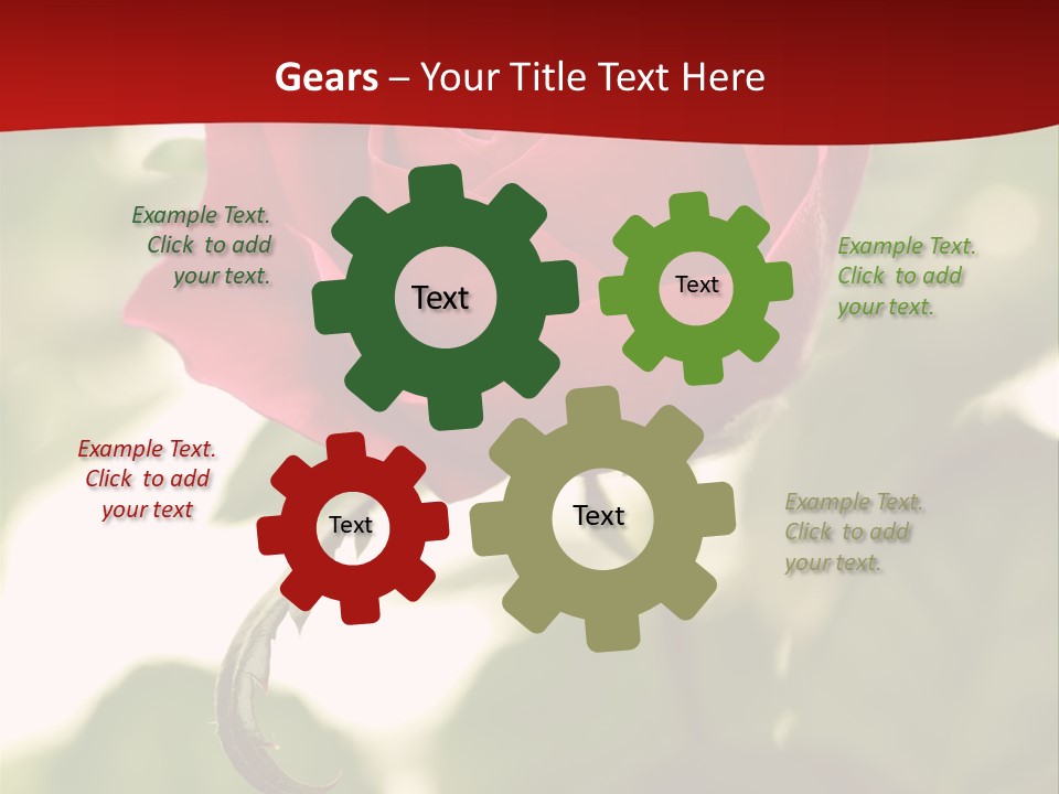 Plant Leaf Rose PowerPoint Template