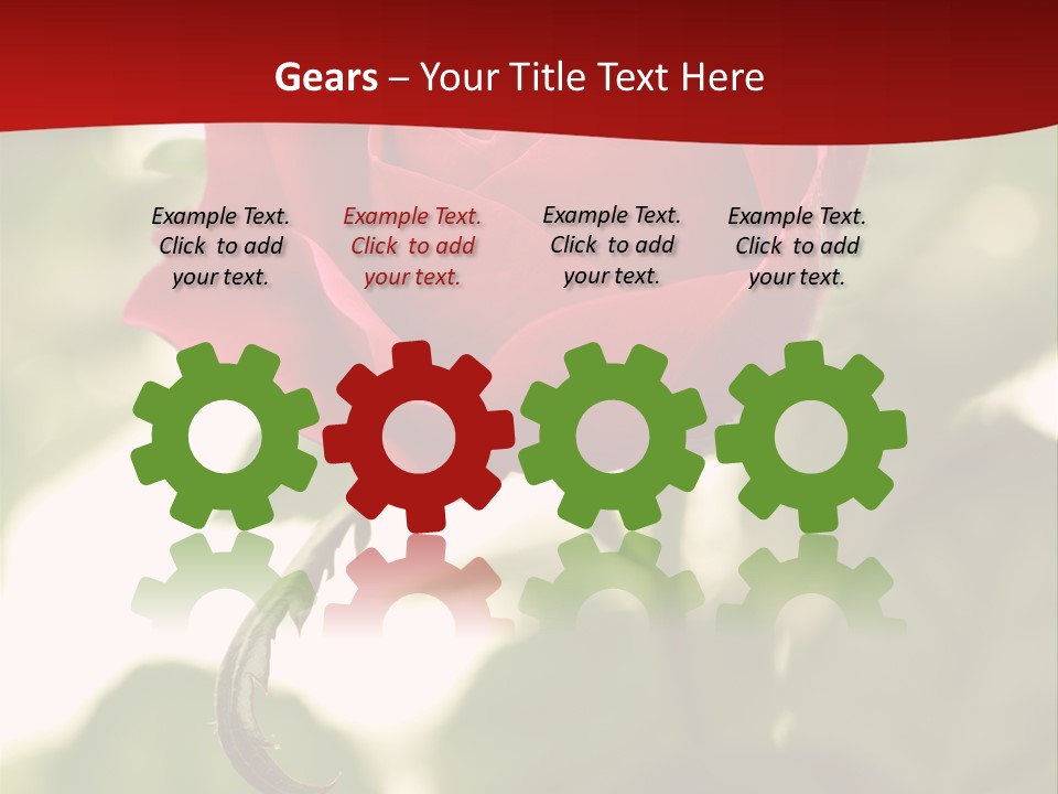 Plant Leaf Rose PowerPoint Template