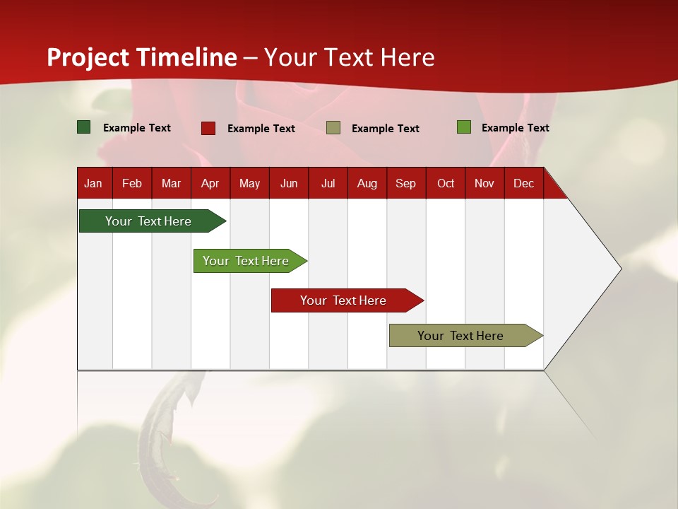 Plant Leaf Rose PowerPoint Template