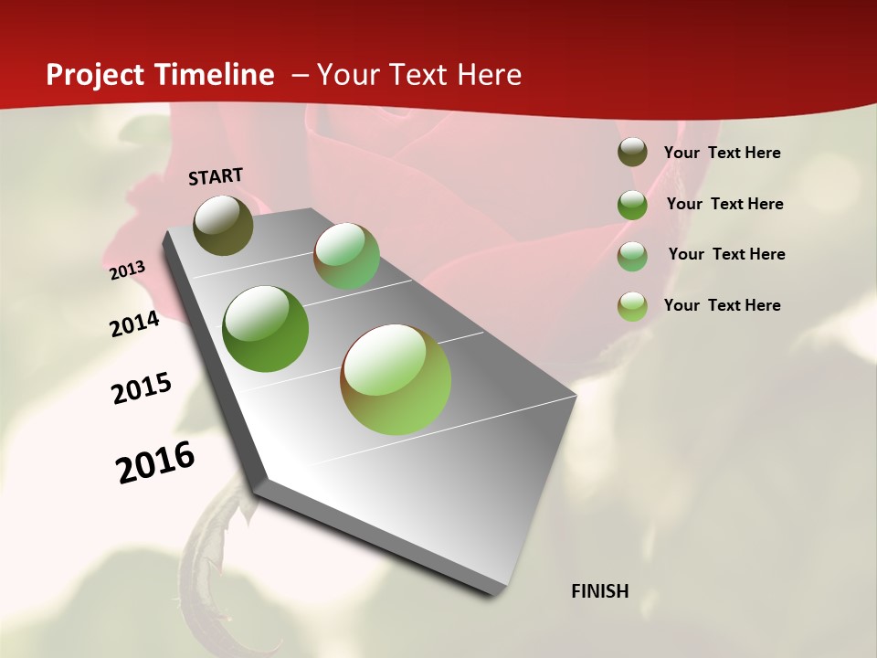 Plant Leaf Rose PowerPoint Template