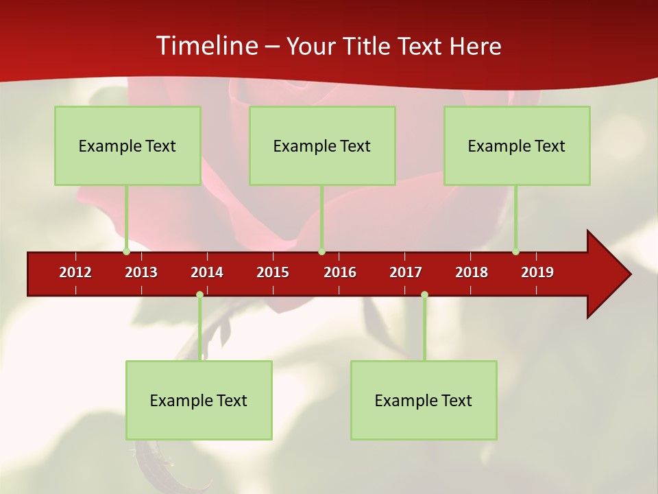 Plant Leaf Rose PowerPoint Template