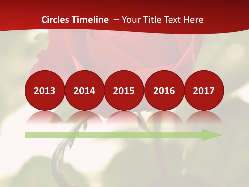 Plant Leaf Rose PowerPoint Template