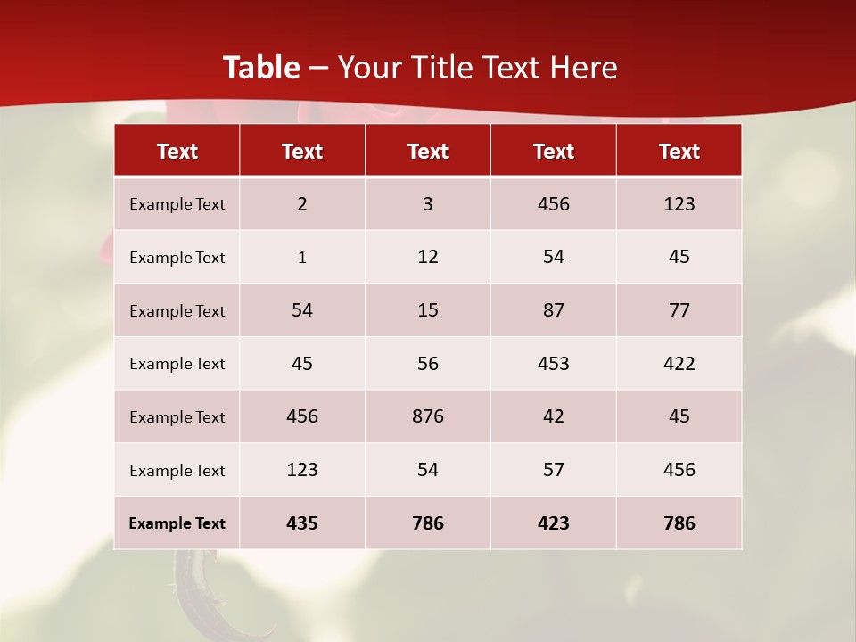 Plant Leaf Rose PowerPoint Template