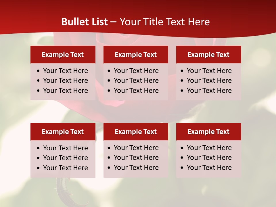 Plant Leaf Rose PowerPoint Template