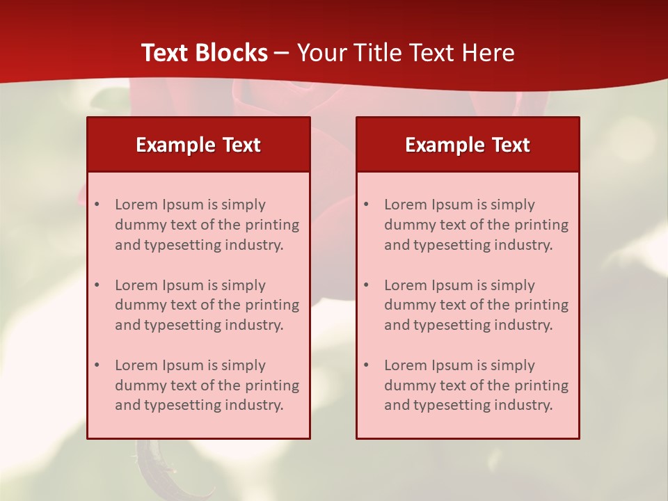 Plant Leaf Rose PowerPoint Template