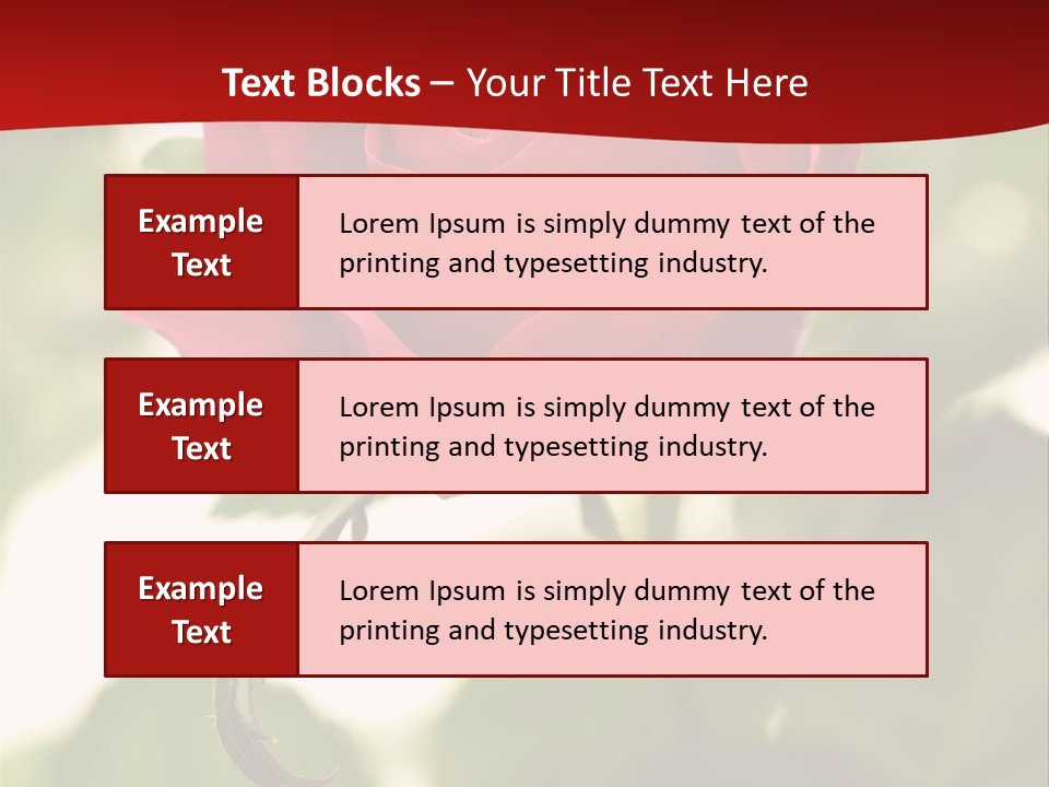 Plant Leaf Rose PowerPoint Template