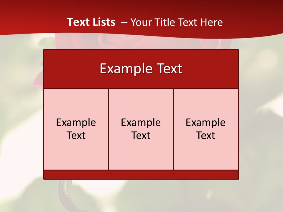 Plant Leaf Rose PowerPoint Template