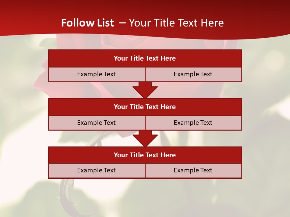 Plant Leaf Rose PowerPoint Template