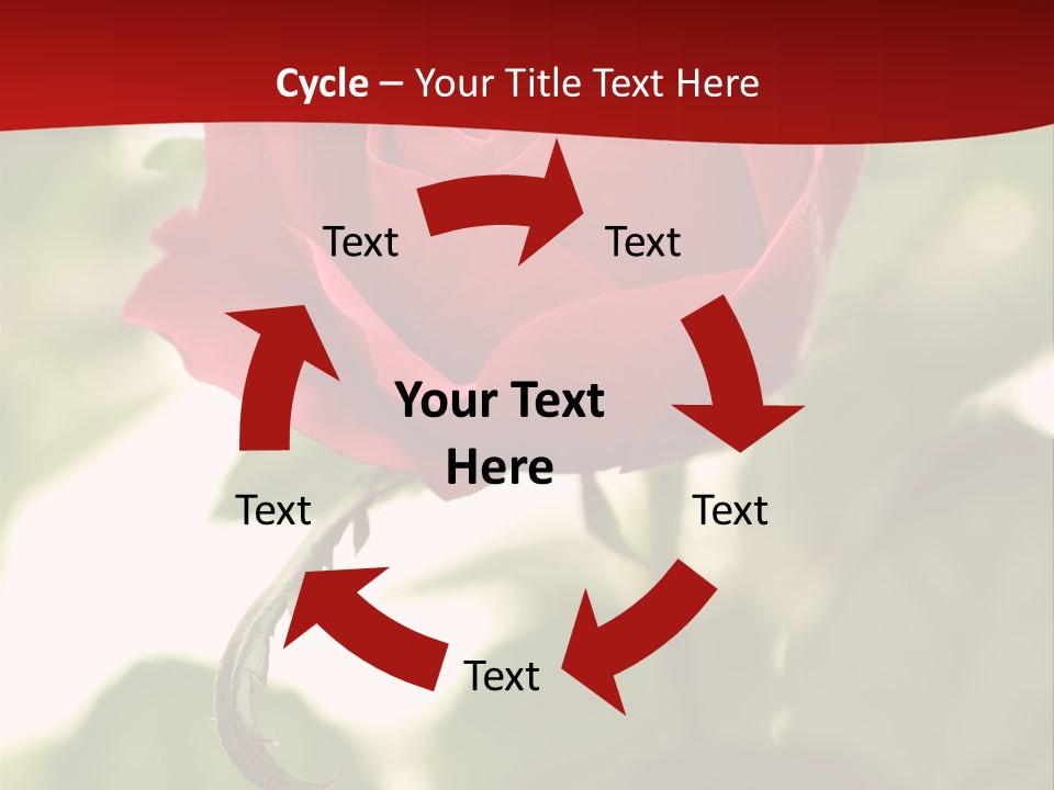 Plant Leaf Rose PowerPoint Template