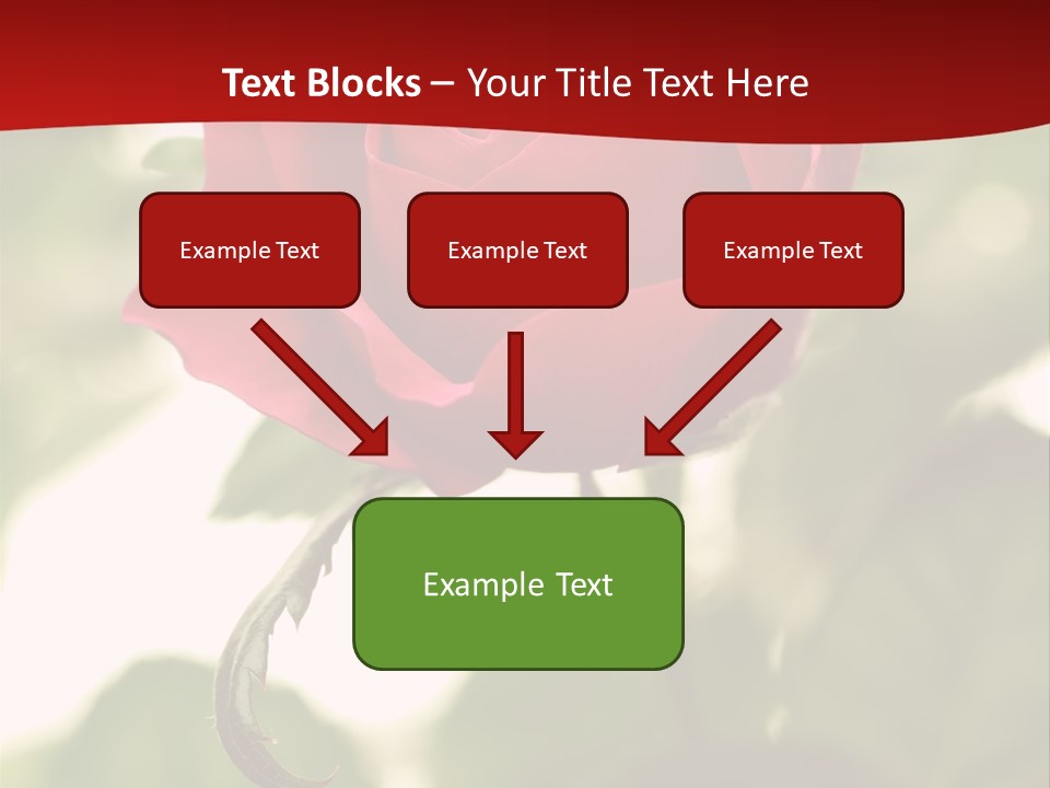 Plant Leaf Rose PowerPoint Template