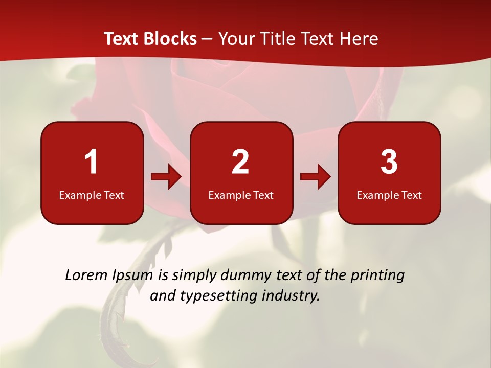 Plant Leaf Rose PowerPoint Template