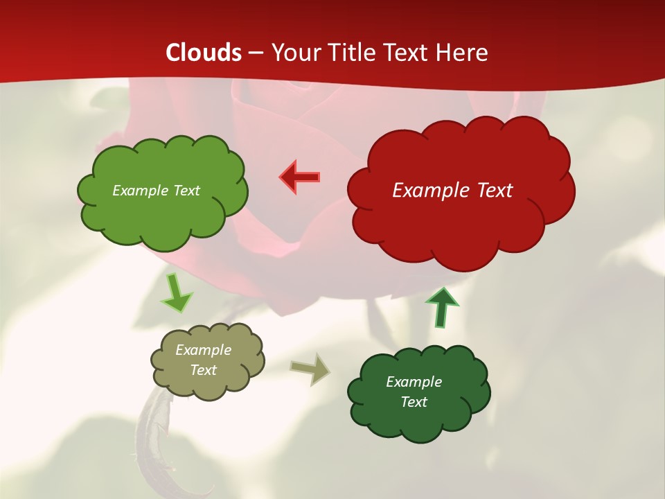 Plant Leaf Rose PowerPoint Template