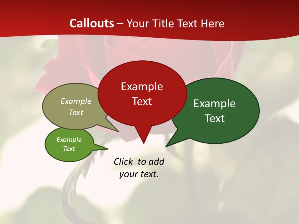 Plant Leaf Rose PowerPoint Template