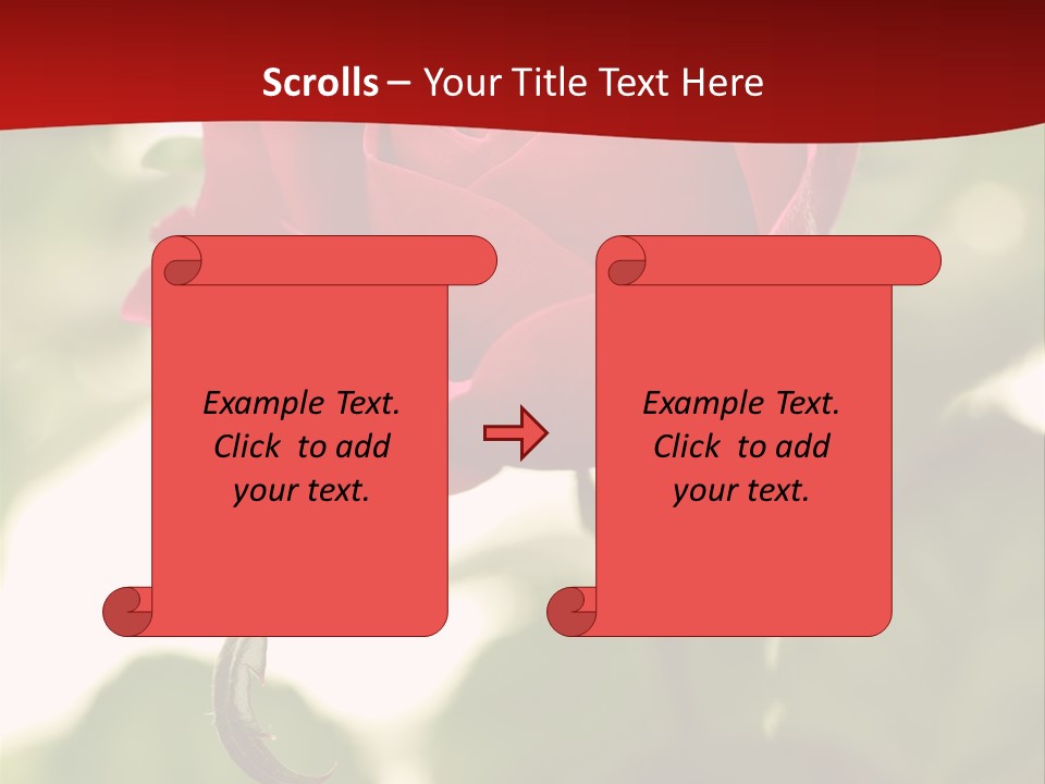 Plant Leaf Rose PowerPoint Template