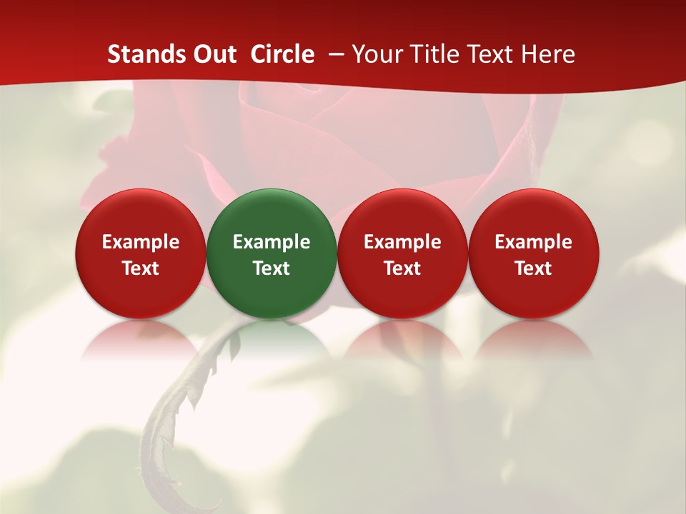 Plant Leaf Rose PowerPoint Template