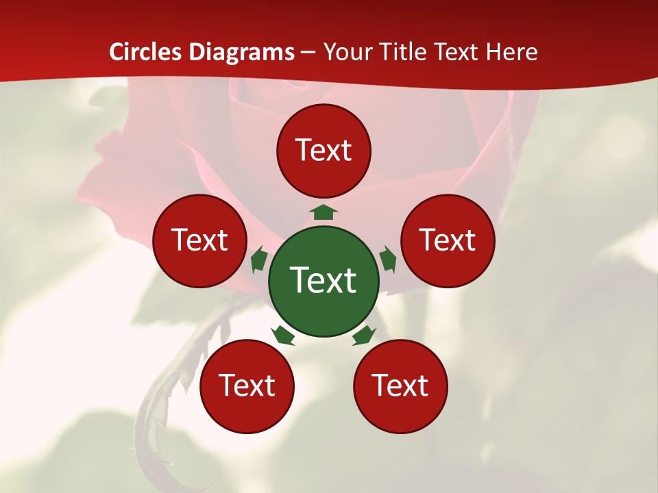 Plant Leaf Rose PowerPoint Template